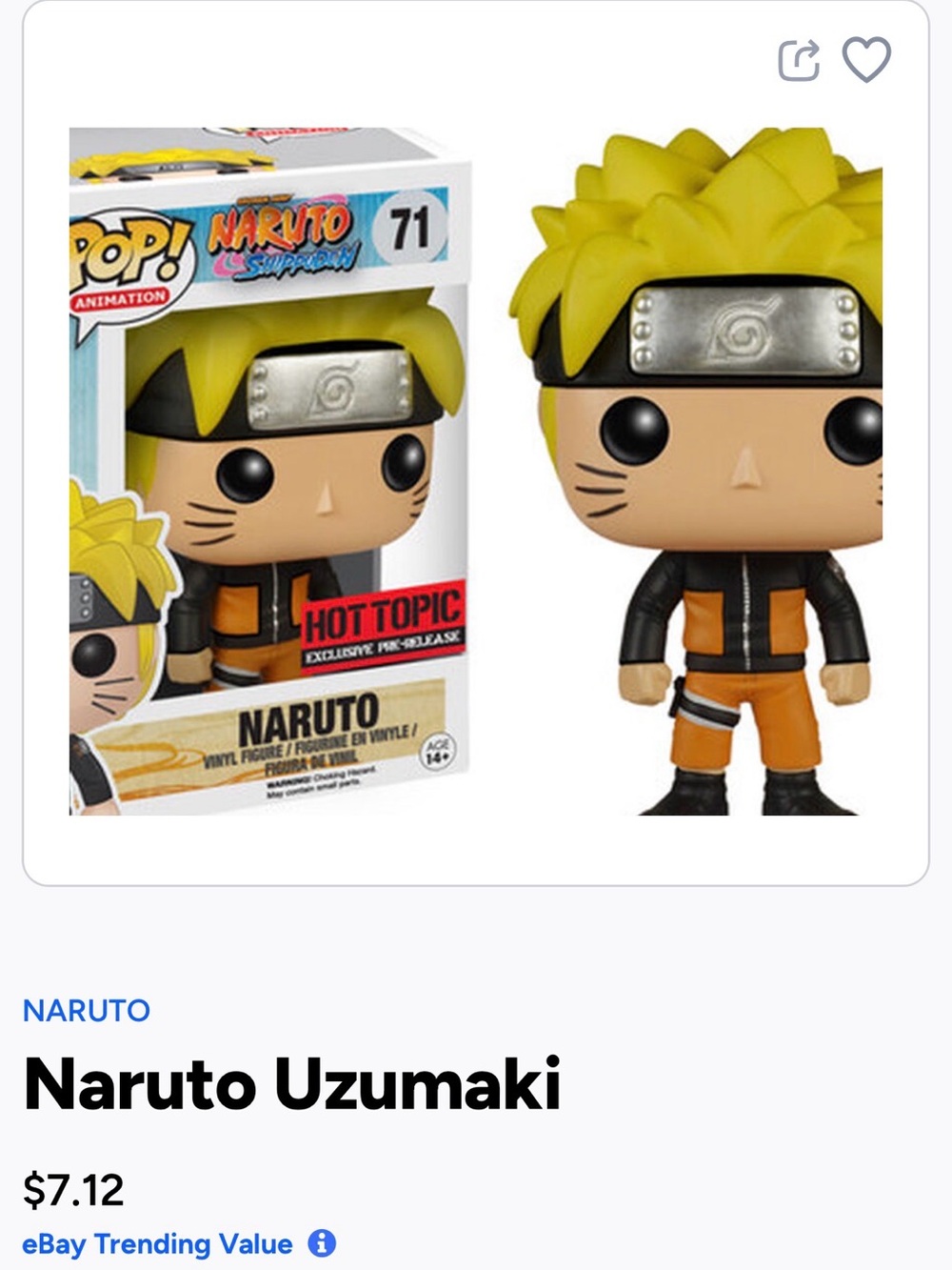 Naruto Funko Pop Figure- 71